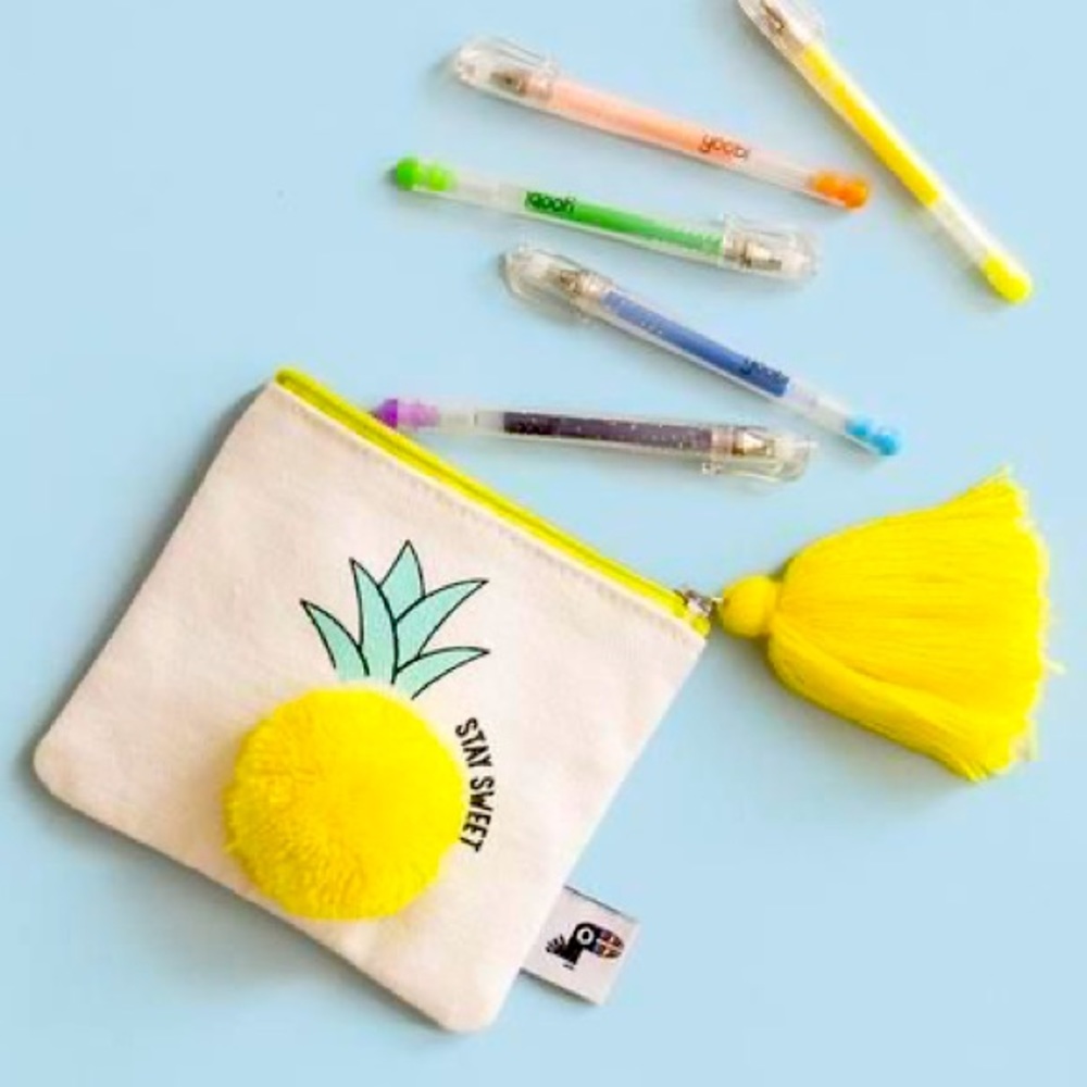 (CLOSET CLOSING FINAL SALE) NWOT Pineapple “Stay Sweet” Coin Purse